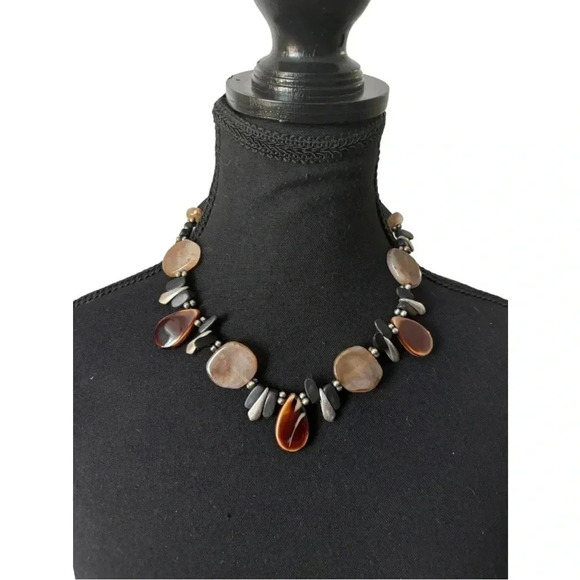 Vintage  | Chico's Beaded Statement Necklace - Picture 1 of 3